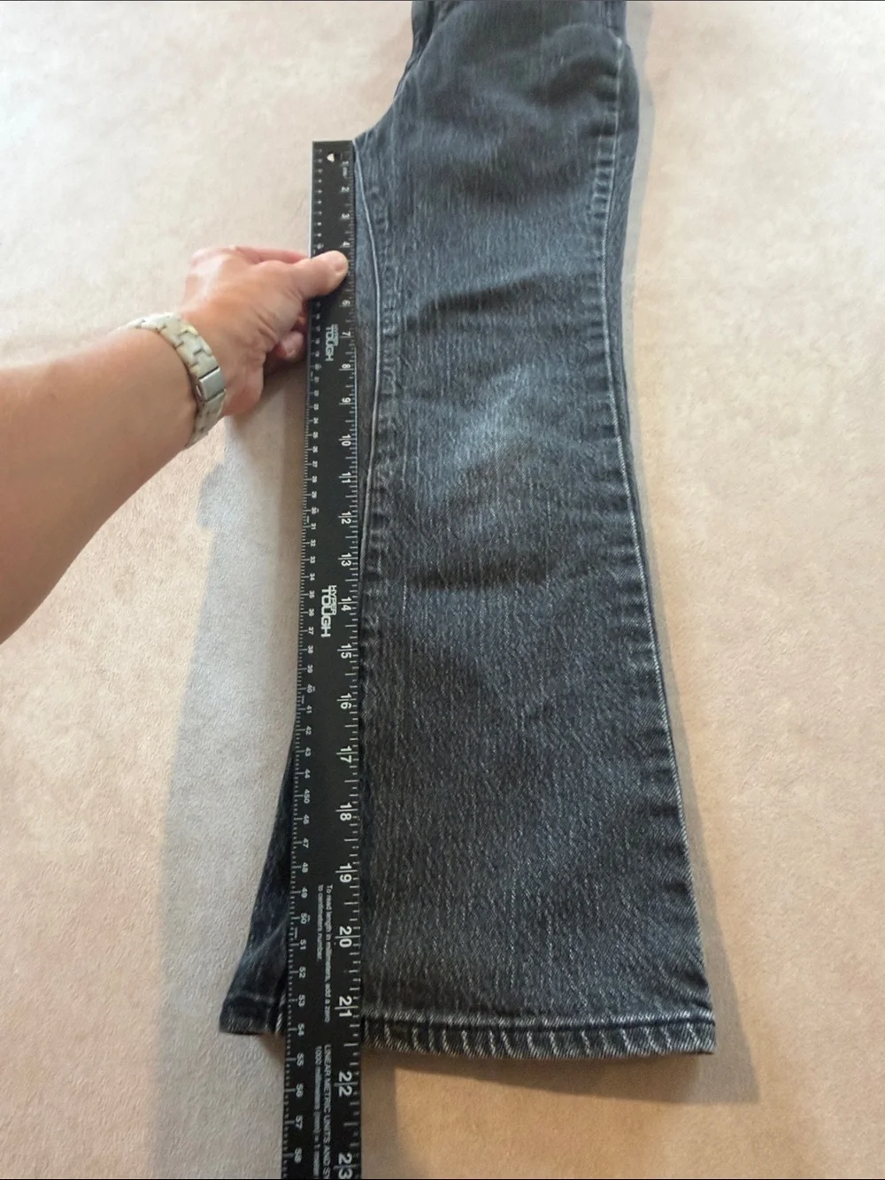 Old Navy High Rise Flare Jeans • size 8 • distressed black
